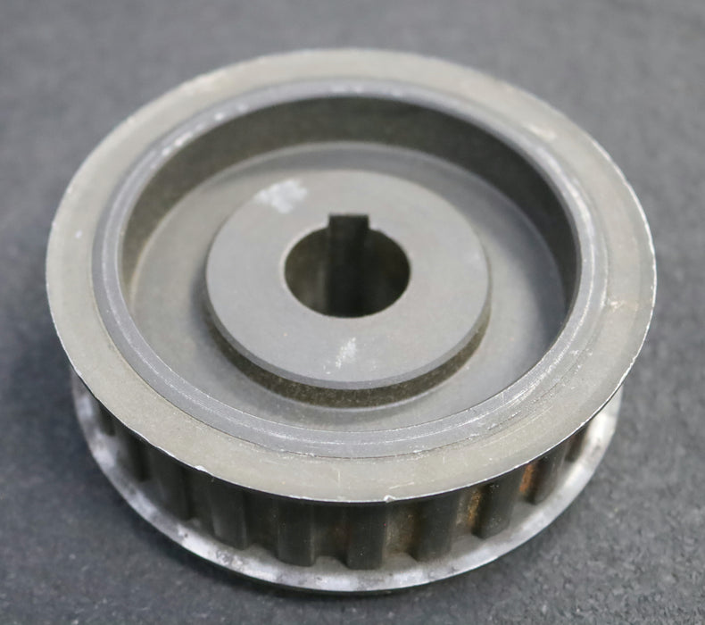 Stahl Zahnscheibe mit beidseitiger Bordscheibe 26-H-100 Profil: H - 26 Zähne