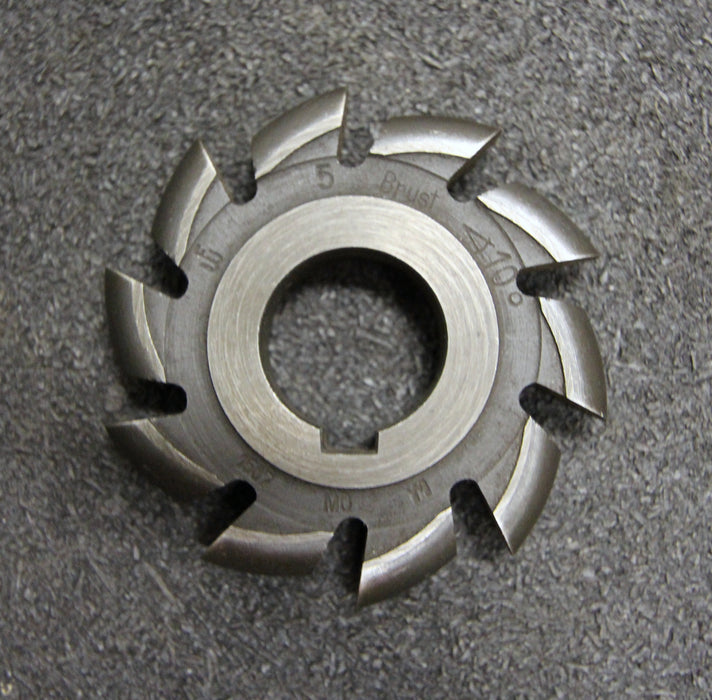 Halbrund-Formfräser konvex Radiusfräser Radius 5mm - 65x10x22mm 10 Spannuten