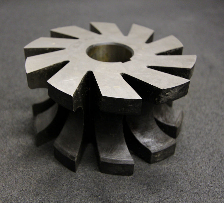 Halbrund-Formfräser konkav Radiusfräser Radius 18mm - 125x62x32mm 10 Spannuten