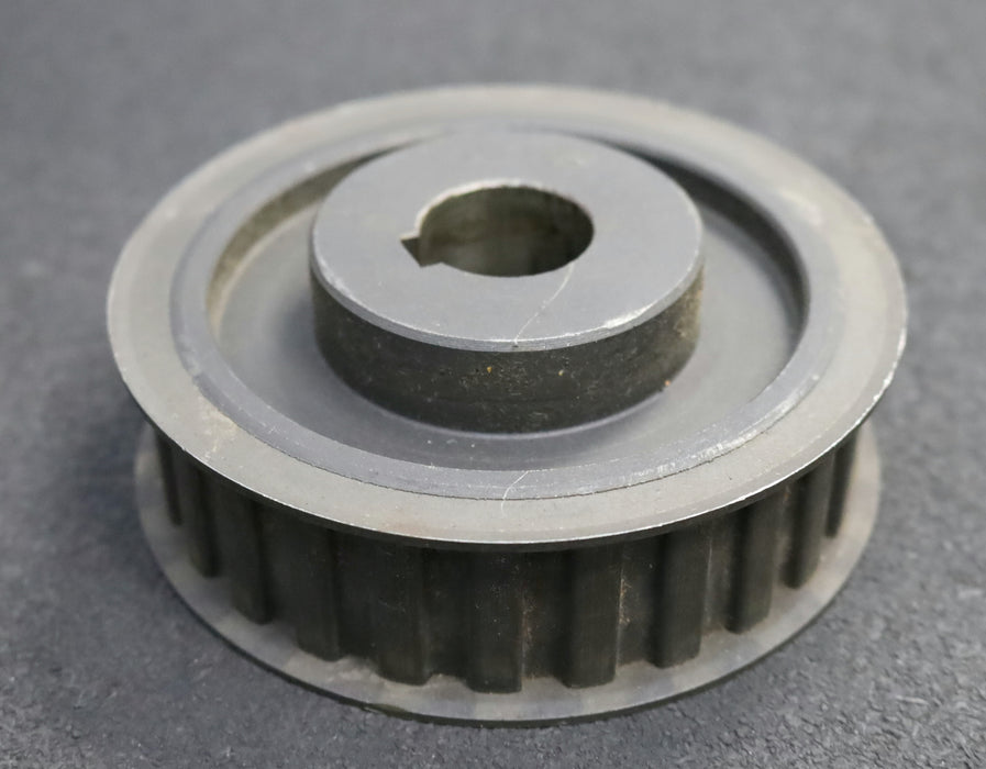 Stahl Zahnscheibe mit beidseitiger Bordscheibe 26-H-100 Profil: H - 26 Zähne