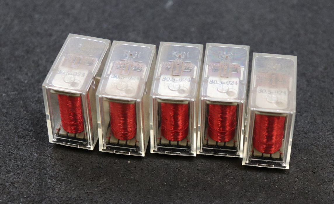 RGI RFT 5 Stück Kammerrelais 30.5-024 Nennspannung 24V Klappankerrelais TGL 200