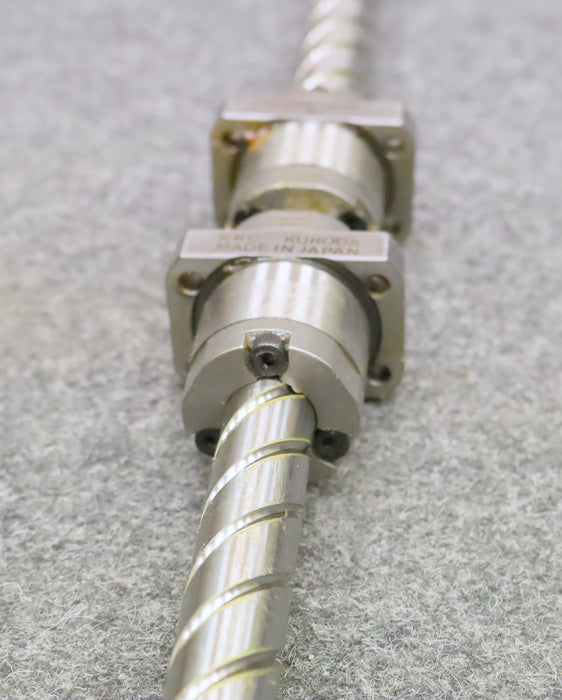 KURODA / JAPAN Kugelrollspindel mit 2x Mutter No. GH2060QS-BEZR-1500A 3-gängig