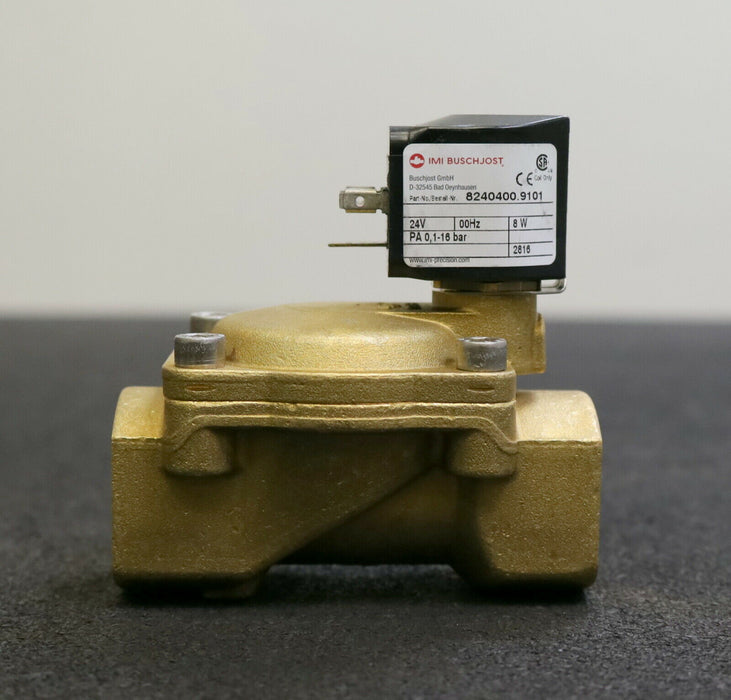 BUSCHJOST Hydraulik-Magnetventil 1" 8240400.9101 24V PA 0,1-16bar 8W unbenutzt