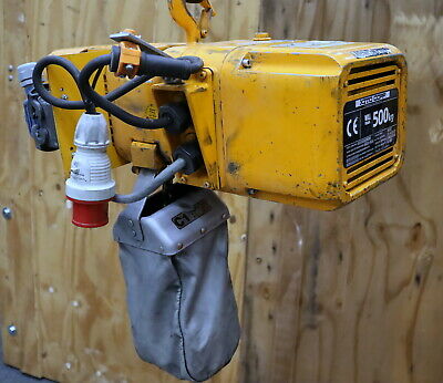 KITO Elektrokettenzug ER2-005 IS 500kg 10m Kette Hub 16/4m/min mit Umrichter für Sanftanlauf, überholt