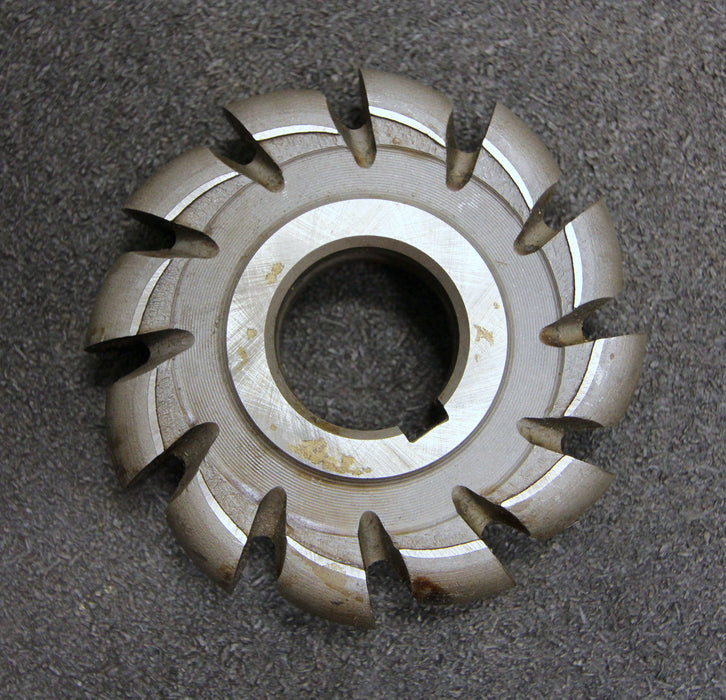 Halbrund-Formfräser konvex Radiusfräser Radius 10mm - 100x20x32mm 12 Spannuten