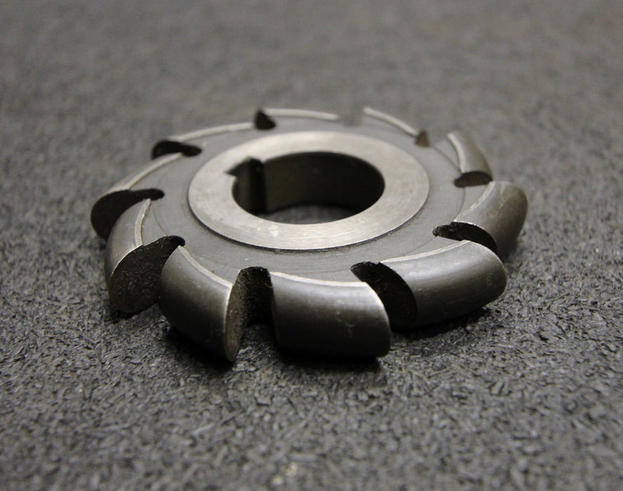 Halbrund-Formfräser konvex Radiusfräser Radius 5mm - 65x10x22mm 10 Spannuten